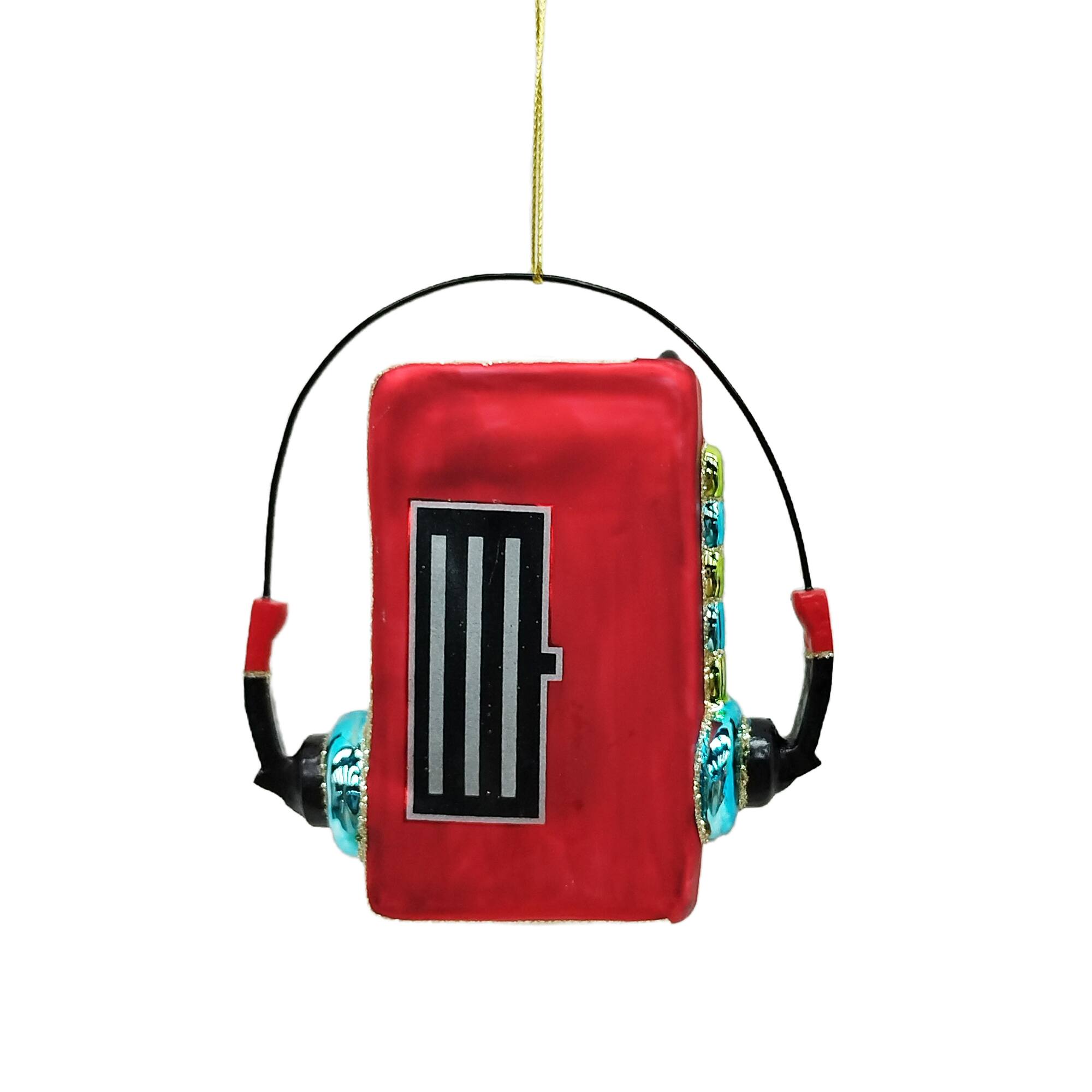 4.5" Cassette Tape Player Glass Ornament by Ashland®